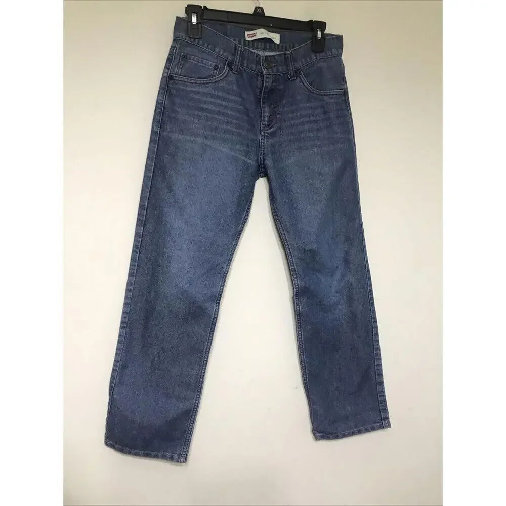 Levi's 514 Jeans Mens 29x29 Blue Straight Leg Denim Back Pocket